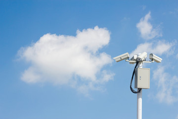 CCTV security camera monitor