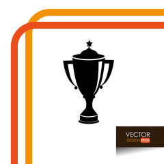 trophy icon design 