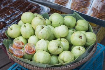 Fresh guavas in market