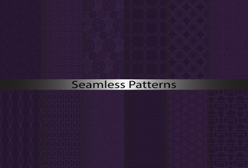 Purple patterns, vector, Endless texture can be used for wallpaper, pattern fills, web page,background