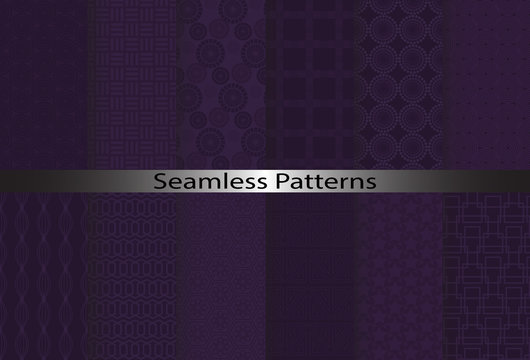 Purple Patterns, Vector, Endless Texture Can Be Used For Wallpaper, Pattern Fills, Web Page,background