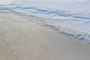 Scenic snow and ice texture background