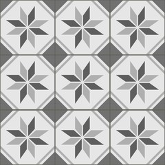 Grey Tile Seamless Pattern - 104129141