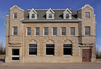old stone bank building