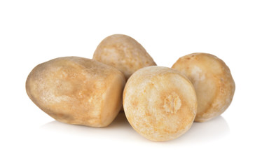 Straw mushrooms on white background