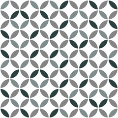 Grey Geometric Retro Seamless Pattern