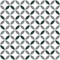 Wallpaper murals Grey Grey Geometric Retro Seamless Pattern