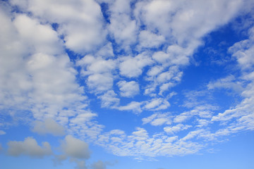 Landscape of blue sky and beautiful cloud