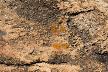 Peñón con algo de musgo en el Diente.