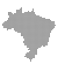 Obraz premium Map of Brazilia