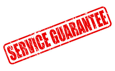 SERVICE GUARANTEE RED STAMP TEXT