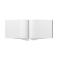 Magazine Pages realistic blank Template