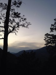 evening mountain of okutama,japan