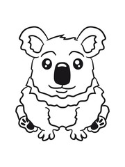small fat sitting sweet plush koala