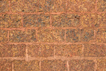 Brown marble brick wall abstract for background