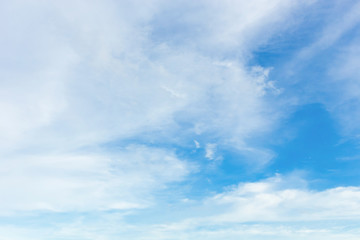 Naklejka na ściany i meble blue sky and white cloud, cloudy sky background