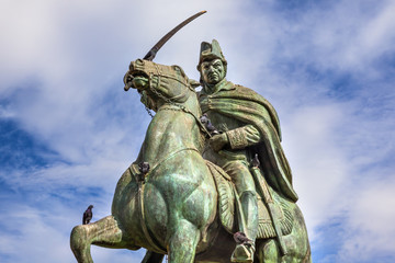 Obraz premium General Allende Statue Plaza Civica San Miguel de Allende