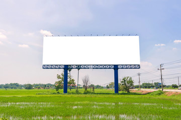large Blank billboard ready for new advertisement