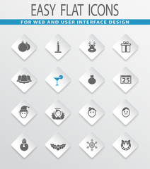 Vector Christmas icons set