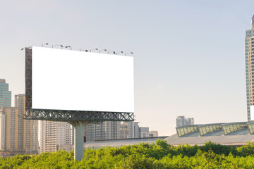 Obraz premium large Blank billboard ready for new advertisement