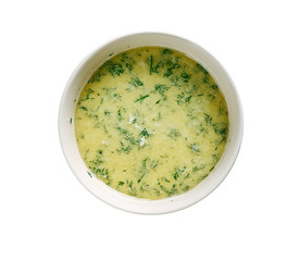 Georgian soup with sour milk