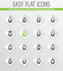 Hand icons set