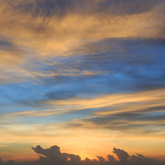 beautiful sunrise sky in the morning with colorful cloud