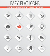 Sport icons set