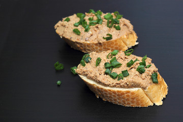 sandwich with liver pate