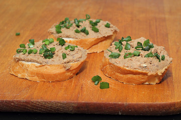 sandwich with liver pate