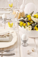 Easter decorations in egg shells