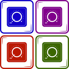 Vector switch. Switch icon. On/off icon.