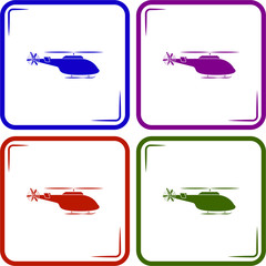 Fototapeta premium Helicopter icon
