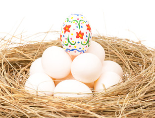 Naklejka na ściany i meble Decorated Easter eggs