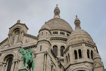 Fototapeta na wymiar Low Angle View Of Basilique Du Sacre Coeur Against Sky