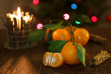 Juicy orange tangerine