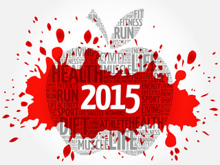 2015 apple word cloud concept