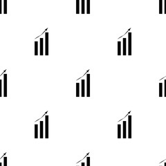 Vector growing graph icon