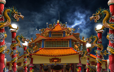 Dragon palace lightning storm