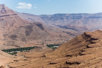 Fototapeta na wymiar view in the high atlas mountains of Morocco