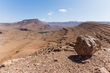 view in the high atlas mountains of Morocco