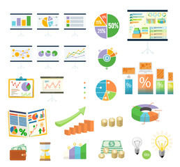 Data Tools Finance Diagramm and Graphic