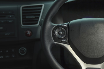 Car inside driver place