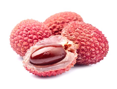 Sweet lychee fruits