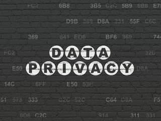 Security concept: Data Privacy on wall background