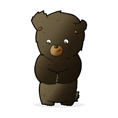 cute cartoon black bear