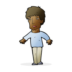 cartoon surprised man