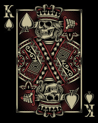 Skull Playing Card