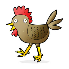 funny cartoon chicken