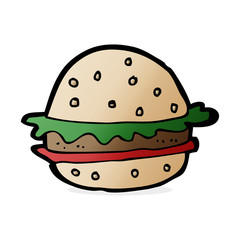 cartoon hamburger